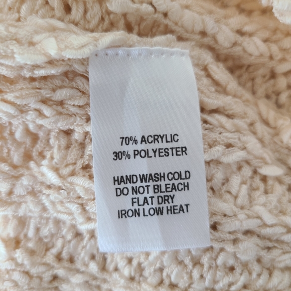 NEW-LULUS It's Casual Ribbed Knit in Cream, Size S - Picture 7 of 7